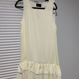 Ivory sleeveless dress